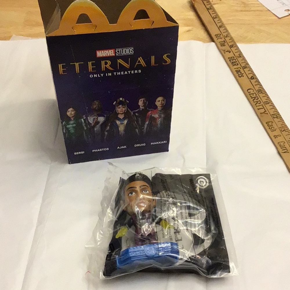 🎁5 for $10 Sale🎁McDonalds Happy Meal Toy Eternals Marvel Kingo #3 new w box